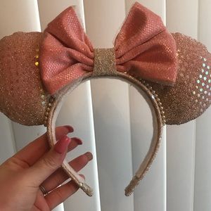 Brand new Rose Gold custom bought Mickey ears